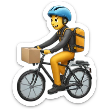bike courier sticker