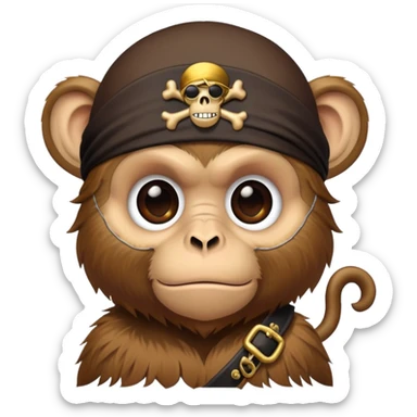 🐒🏴‍☠️ sticker