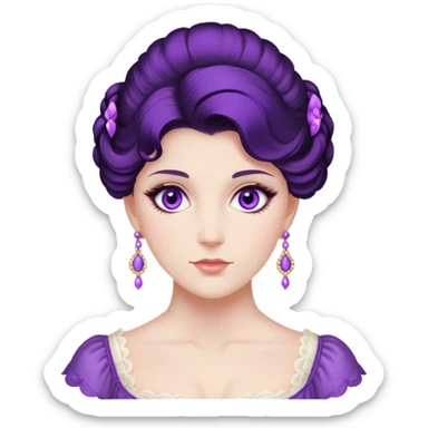 violet bridgerton from bridgerton serie sticker