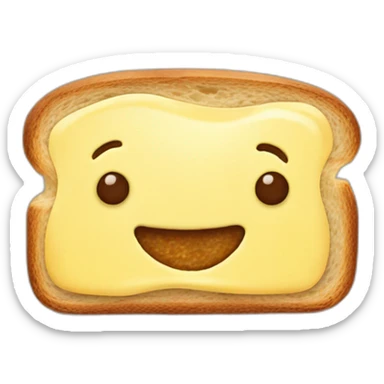 Nuttela Brot mit butter sticker