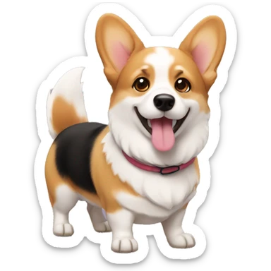 Cute corgi sticker