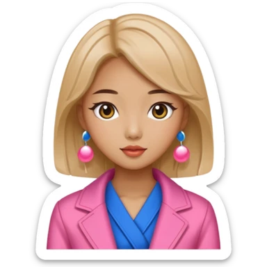 fashionably grily, designer, korean, bubbly sticker