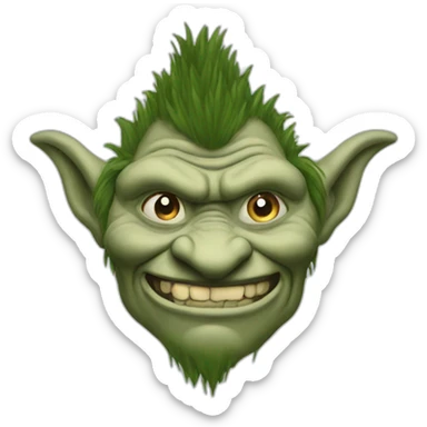 troll,-bends-fir sticker