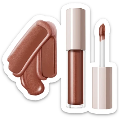 Brown shimmer Fenty lipgloss 3 layers sticker