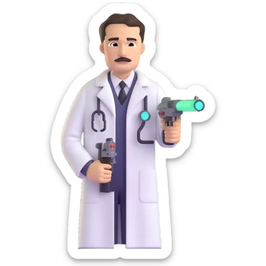 Edward Richtofen mad scientist from Call of Duty Zombies sticker