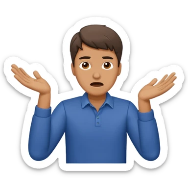 A man throwing papers in the air in frustration  sticker