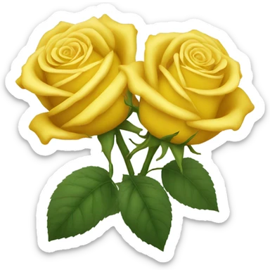 Yellow roses sticker