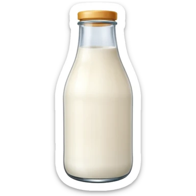 glass milk bottle sticker