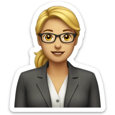 woman Project manager sticker