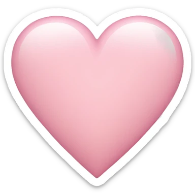 light pink heart  sticker