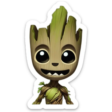 Stitch groot sticker