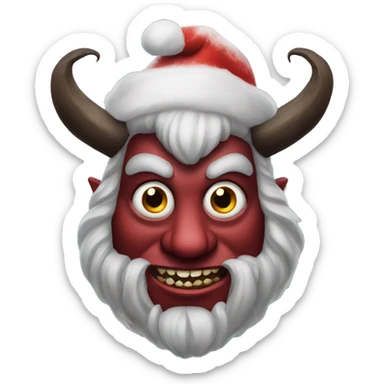 krampus from christmas movie sticker