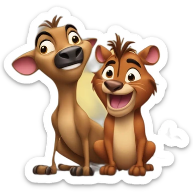 Timon & Pumbaa sticker