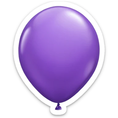 purple balloon  sticker