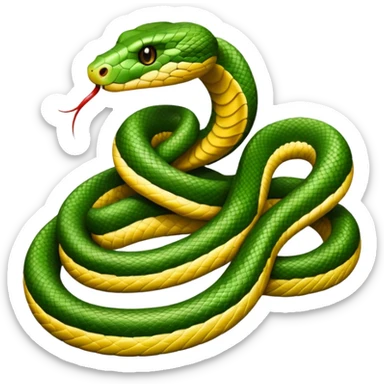 snake crawling  sticker