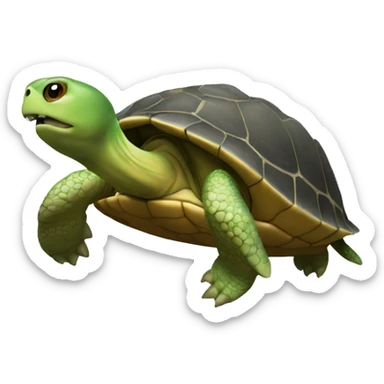 Tortue explosive sticker