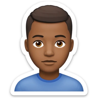 black hairdresser man sticker