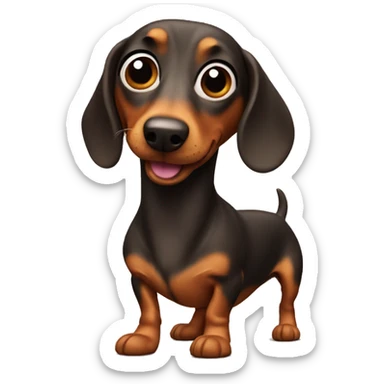 Wiener dog sticker
