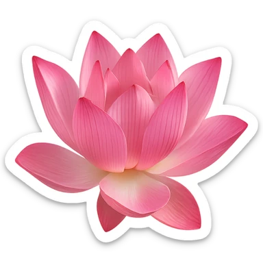 pink lotus, no background sticker