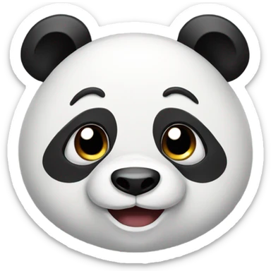 Happy panda sticker