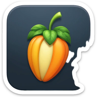 Сделай логотип Fl Studio светящийся sticker