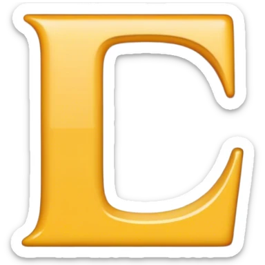 For of the letter L in a square formation  sticker