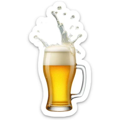 Spilt beer sticker