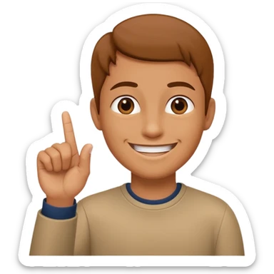 In the fourth image in the right hand of person there should be only the index finger upward sticker