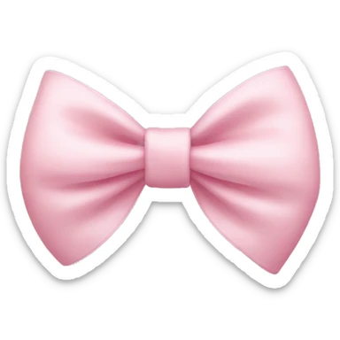 light pink bow sticker