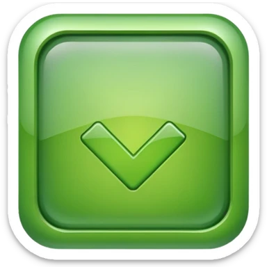 check mark button green square sticker