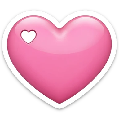 Pink heart  sticker
