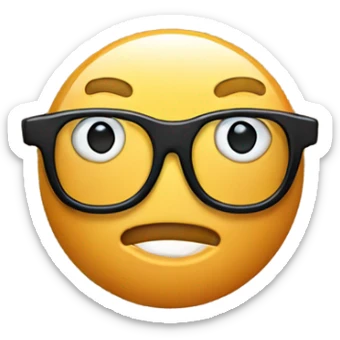 Bitcoin with glasses  sticker