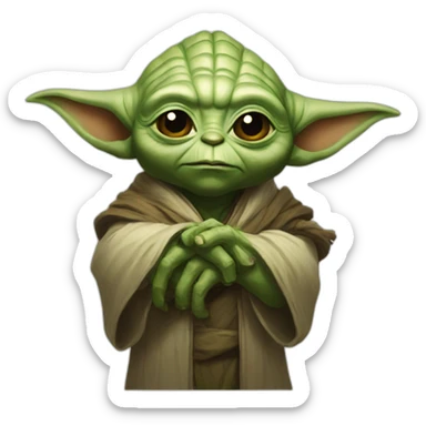 yoda in world of warcraft sticker
