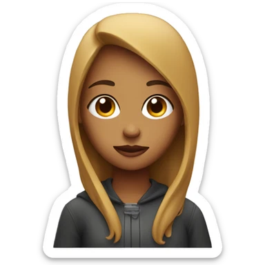 mysterious girl  sticker