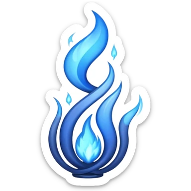 blue hot  sticker