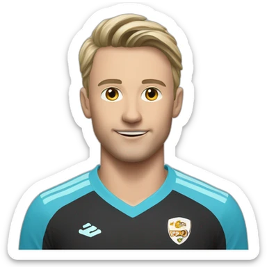 Erling Halland footballeur sticker
