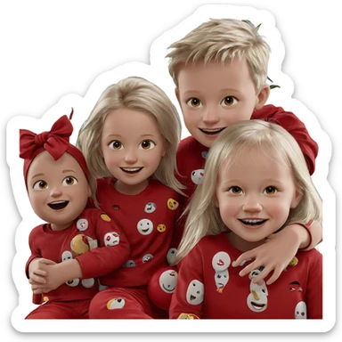 smiling group of friends portrait sticker