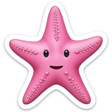  pink starfish with no face sticker
