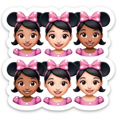 minnie girls sticker