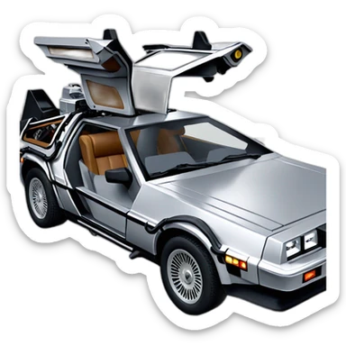back to the future delorean sticker