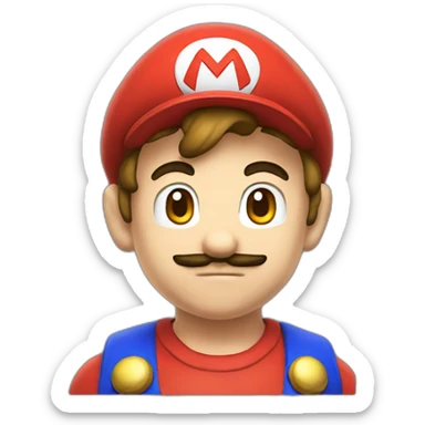 Super Mario as anime sticker