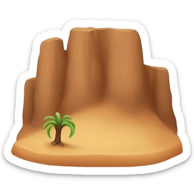 Brown desert  sticker