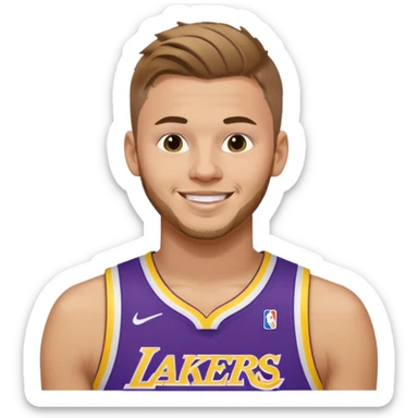 Luka Doncic LA Lakers shirt 77 sticker