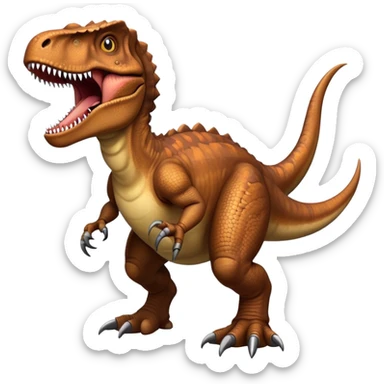 Tyrannosaurus Rex dinosaur with small arms and big teeth sticker
