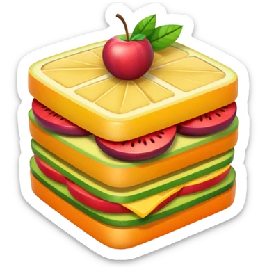 Fruit sando sticker