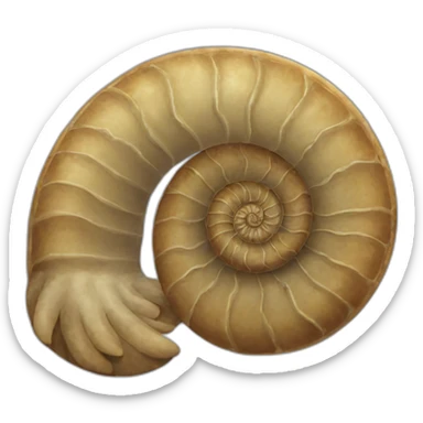 Ammonite Cat sticker