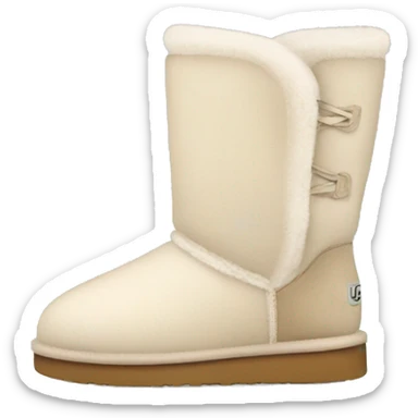 Cream Ugg shoes sticker