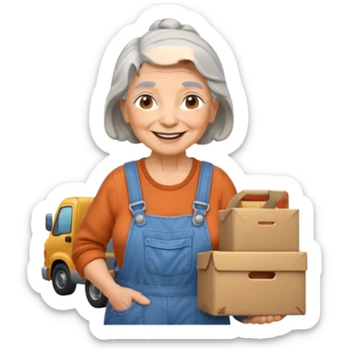 granny loading sticker