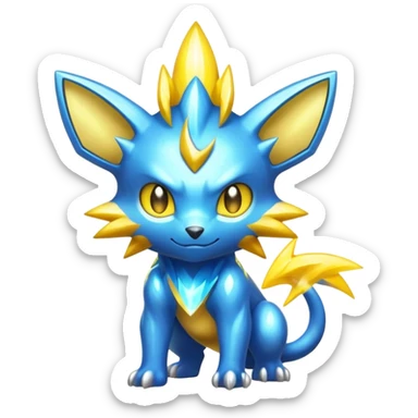  Shiny Sparkly Electric Cool Epic Shinx-Manectric-Fakémon-creature sticker