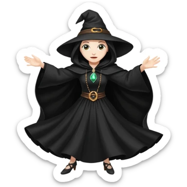 A witch dancer sticker